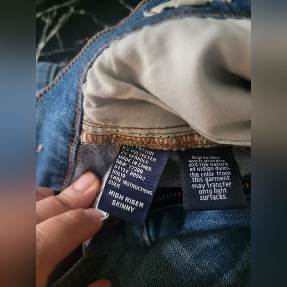 Madewell Blue Skinny Jeans Sleek Fit - Picture 8 of 8